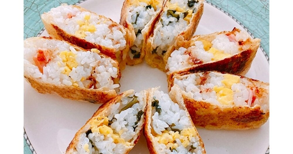 優秀レシピ(1)具材を入れて焼くだけ!油揚げで焼きおにぎり